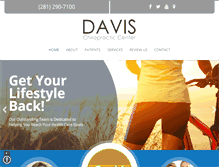 Tablet Screenshot of davischiropracticcentertx.com